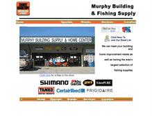 Tablet Screenshot of murphybuildingandfishingsupply.com